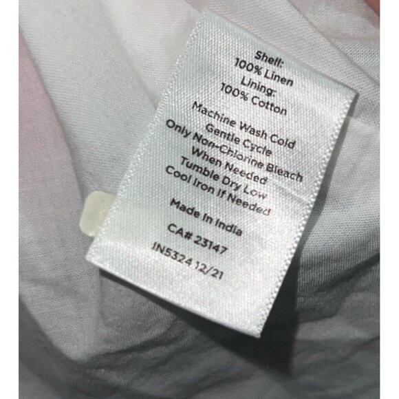 Talbots Linen Shift Dress Seaside Stripe Sleeveless Sz 10 (Medium) Womens Red - Picture 7 of 15